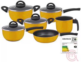 Conjunto de panelas antiaderente 6 peças marpal