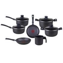 Conjunto de Panelas Antiaderente 7 Peças Pratic Cinza - Rochedo
