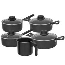 Conjunto De Panelas Antiaderente Grafite Fort-lar 5 Pecas