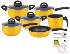 Conjunto de Panelas Antiaderente Marpal 06 Peças Original