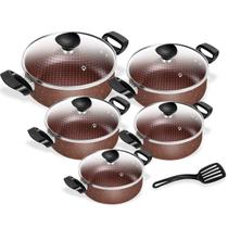 Conjunto De Panelas Antiaderente Moccha Spesso Caçarola 5 Peças Patolux Conjunto De Panelas Antiaderente Moccha Spesso Caçarola 5 Peças Patolux