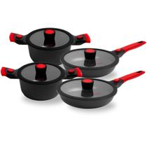 Conjunto de Panelas Antiaderentes Autêntico Chef 4 Peças