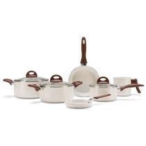 Conjunto de Panelas Antiaderentes Ceramic Life Smart Plus Revestimento Cerâmico 6 Peças Brinox