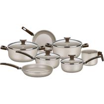 Conjunto de Panelas Aura Alumínio Antiaderente MTA 1276 Conjunto de Panelas Aura Alumínio Antiaderente MTA 1276