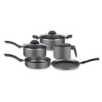 Conjunto De Panelas Basic Cinza 5 Peças Alegrete