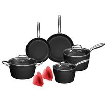 Conjunto De Panelas Black Rock 7 Peças Alumínio Mimo Style Conjunto De Panelas Black Rock 7 Peças Alumínio Mimo Style