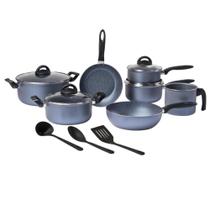 Conjunto de Panelas Brinox 10 peças jeans 7305/201 Azul Conjunto de Panelas Brinox 10 peças jeans 7305/201 Azul