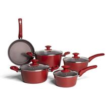 Conjunto de Panelas Brinox Ceramic Life Optima 5 Peças Fundo de Indução