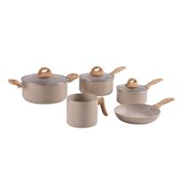 Conjunto de Panelas Brinox Smart Plus 5 Peças Bege Alumínio Antiaderente Pro Ceramic Mineral Oferta