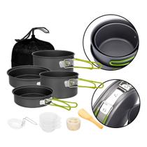 Conjunto De Panelas Camping Pesca 10 Peças