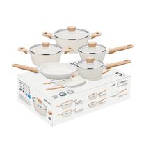 Conjunto de Panelas Carmela 5 Pçs Alumínio Cerâmic Flon Mta