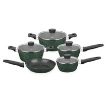 Conjunto de Panelas Carmela Garden 5 Peças Verde 8483 MTA Conjunto de Panelas Carmela Garden 5 Peças Verde 8483 MTA