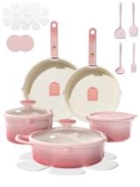 Conjunto de Panelas CAROTE 20 Peças Titanium Antiaderente Rosa Conjunto de Panelas CAROTE 20 Peças Titanium Antiaderente Rosa