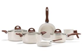 Conjunto de Panelas Ceramic Life 6 Peças Vanilla - Brinox