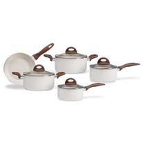 Conjunto de Panelas Ceramic Life Smart Plus Brinox com 5 Peças Vanilla