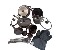 conjunto de panelas cerâmica monaco diamante premium conjunto de panelas cerâmica monaco diamante premium