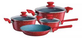 Conjunto de Panelas ColorStone 4 pç. Volcano Euro Home.