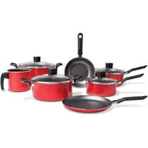 Conjunto de Panelas com 7 Peças Garlic Vermelho - 7001/101 - BRINOX