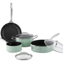 Conjunto De Panelas Cookpro 4 Peças Em Aluminio Verde