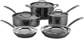 Conjunto De Panelas Cuisinart Aço Inox Mica Shine 8p Mss-8 Conjunto De Panelas Cuisinart Aço Inox Mica Shine 8p Mss-8
