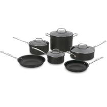 Conjunto De Panelas Cuisinart Anodizada Preto Chef'S Classic 10 Peças 66-10