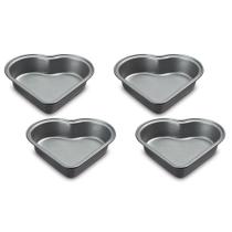 Conjunto de Panelas Cuisinart Mini Heart 4 Peças - Pequenas e Pretas