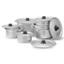 Conjunto de panelas de cozinha Tmvel Sonex Aluminium Metal Finish Glory