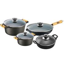 Conjunto de Panelas de Ferro C/ Tampa Caçarola Frigideira e Travessa