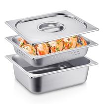 Conjunto de panelas de mesa a vapor Ferraycle, pacote com 3 unidades em aço inoxidável