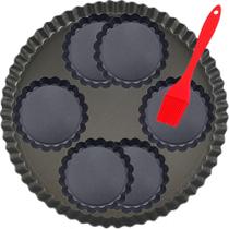 Conjunto de panelas de torta DATANYA em aço carbono antiaderente de 9,5 polegadas e 4 polegadas
