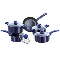 Conjunto De Panelas Diamond Azul Antiaderente C/5 Peças