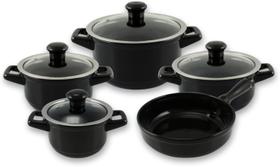 Conjunto de Panelas DUO+ SMART 5 Peças cerâmica preto Ceraflame Conjunto de Panelas DUO+ SMART 5 Peças cerâmica preto Ceraflame