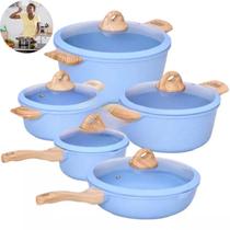 Conjunto De Panelas Duráveis Com Cor Azul Bebê Presente Exclusivo Para Mãe Entrega Rápida