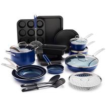 Conjunto de panelas e assadeiras Blue Diamond, 20 peças de cerâmica
