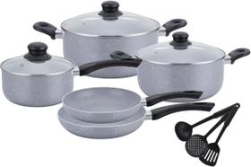 Conjunto De Panelas e Caçarolas Antiaderente com Revestimento Cerâmica 11 Peças Sem Óleo Conjunto De Panelas e Caçarolas Antiaderente com Revestimento Cerâmica 11 Peças Sem Óleo