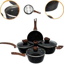Conjunto De Panelas E Frigideira Blackwood Stone 4 Peças