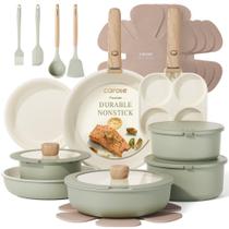 Conjunto de panelas e frigideiras CAROTE Non Stick, 25 unidades, verde de indução Conjunto de panelas e frigideiras CAROTE Non Stick, 25 unidades, verde de indução