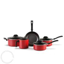 Conjunto De Panelas Garlic Vermelho Pacote De 5 Brinox