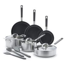 Conjunto de Panelas GreenPan Bobby Flay 12 Peças em Aço Inoxidável