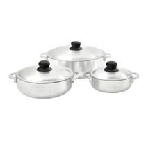 Conjunto de Panelas Imusa 3 Peças de Alumínio Caldero 1,5/3/4,5L Conjunto de Panelas Imusa 3 Peças de Alumínio Caldero 1,5/3/4,5L