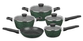 Conjunto de Panelas Indução Carmela Vanila 05 Peças Conjunto de Panelas Indução Carmela Vanila 05 Peças