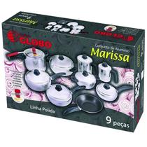 Conjunto De Panelas Marissa 9 Peças- GLOBO ALUMÍNIO Conjunto De Panelas Marissa 9 Peças- GLOBO ALUMÍNIO