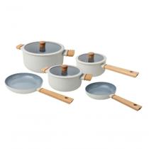 Conjunto De Panelas Mistral 5 Peças Em Cerâmica De Indução Spicy Branco