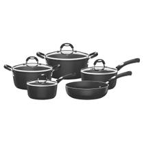 Conjunto de Panelas Mônaco Tramontina com 5 Peças de Alumínio Preto