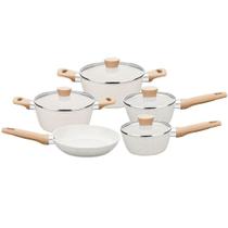 Conjunto de Panelas MTA Ceramic-Flon Carmela 5 Peças Alumínio Conjunto de Panelas MTA Ceramic-Flon Carmela 5 Peças Alumínio