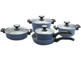 Conjunto de Panelas Neoflam Reverse, Aluminio Forjado com Revestimento Cerâmico, Indução, Cor Azul - 5 peças