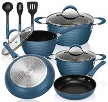 Conjunto de Panelas NutriChef 11 Peças Antiaderente Cerâmica Indução Conjunto de Panelas NutriChef 11 Peças Antiaderente Cerâmica Indução