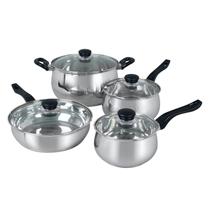 Conjunto de Panelas Oster Rametto 8 Peças em Aço Inoxidável