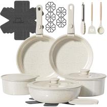 Conjunto de Panelas OzawaBear 23 Peças com Revestimento Cerâmico Antiaderente e Seguro para Forno Conjunto de Panelas OzawaBear 23 Peças com Revestimento Cerâmico Antiaderente e Seguro para Forno