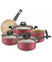 Conjunto de Panelas Panelux Antiaderente Cereja Premium 5 Peças